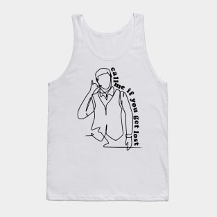 Outline typographic print / Call Me If You Get Lost - 157211329 Tank Top